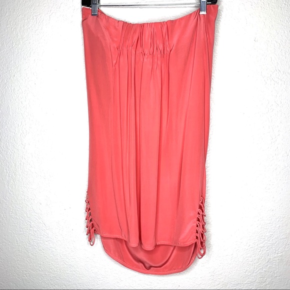 Zimmermann pink strapless silk mini dress size 2 - Picture 6 of 8